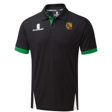 Bardon Hill CC Blade Polo Black/Emerald/White