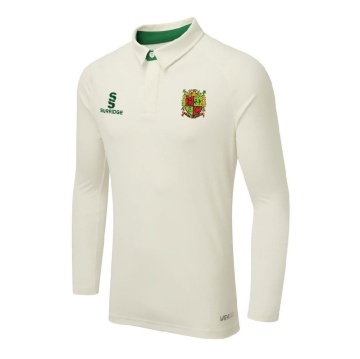 Bardon Hill CC Ergo Long Sleeve Green Trim Shirt