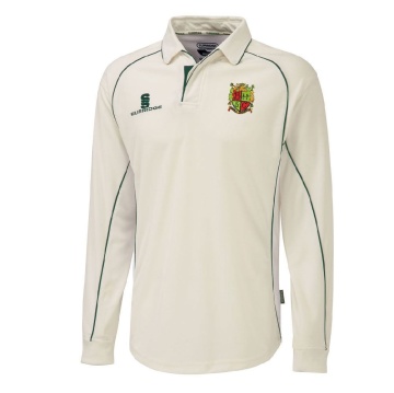 Bardon Hill CC Premier Long Sleeve Green Trim Shirt