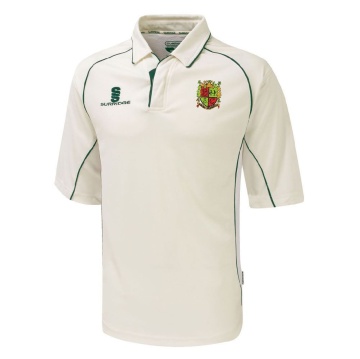 Bardon Hill CC Premier 3/4 Sleeve Green Trim Shirt
